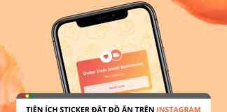 Cách sử dụng sticker đặt đồ ăn trên Instagram sticker đặt đồ ăn trên instagram