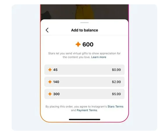 Cách gửi quà tặng Instagram Reels