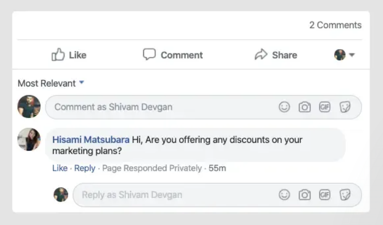 Trả lời bình luận Facebook tự động