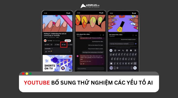 YouTube bổ sung thử nghiệm các yếu tố AI mới