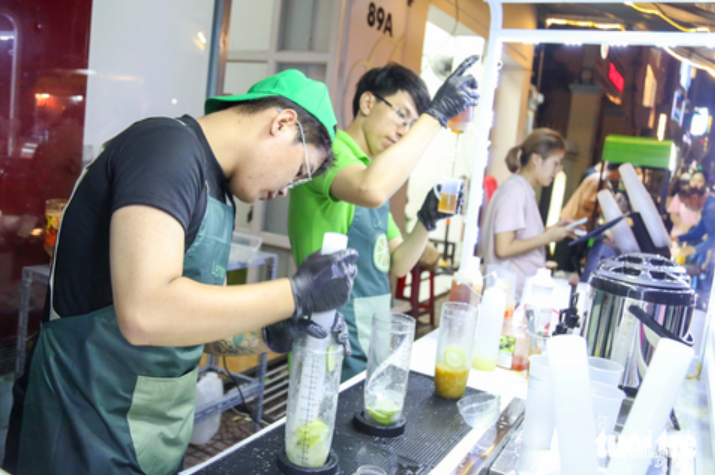 Trà chanh giã tay