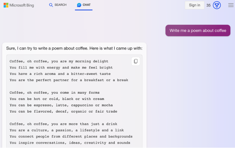 Bing AI 