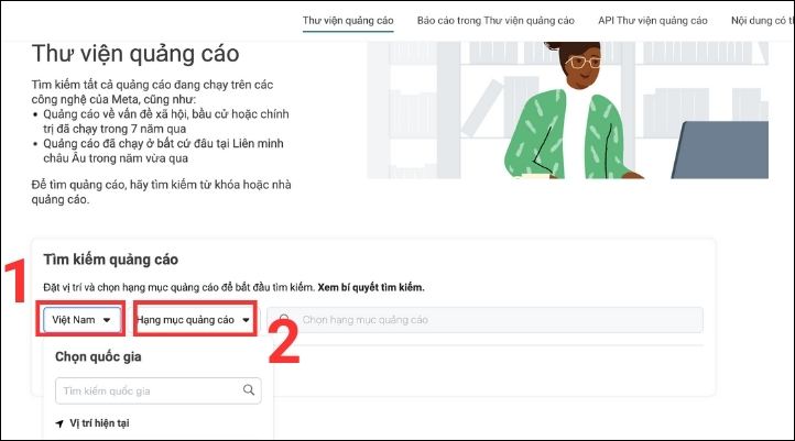 Thư viện quảng cáo Facebook là gì? 
