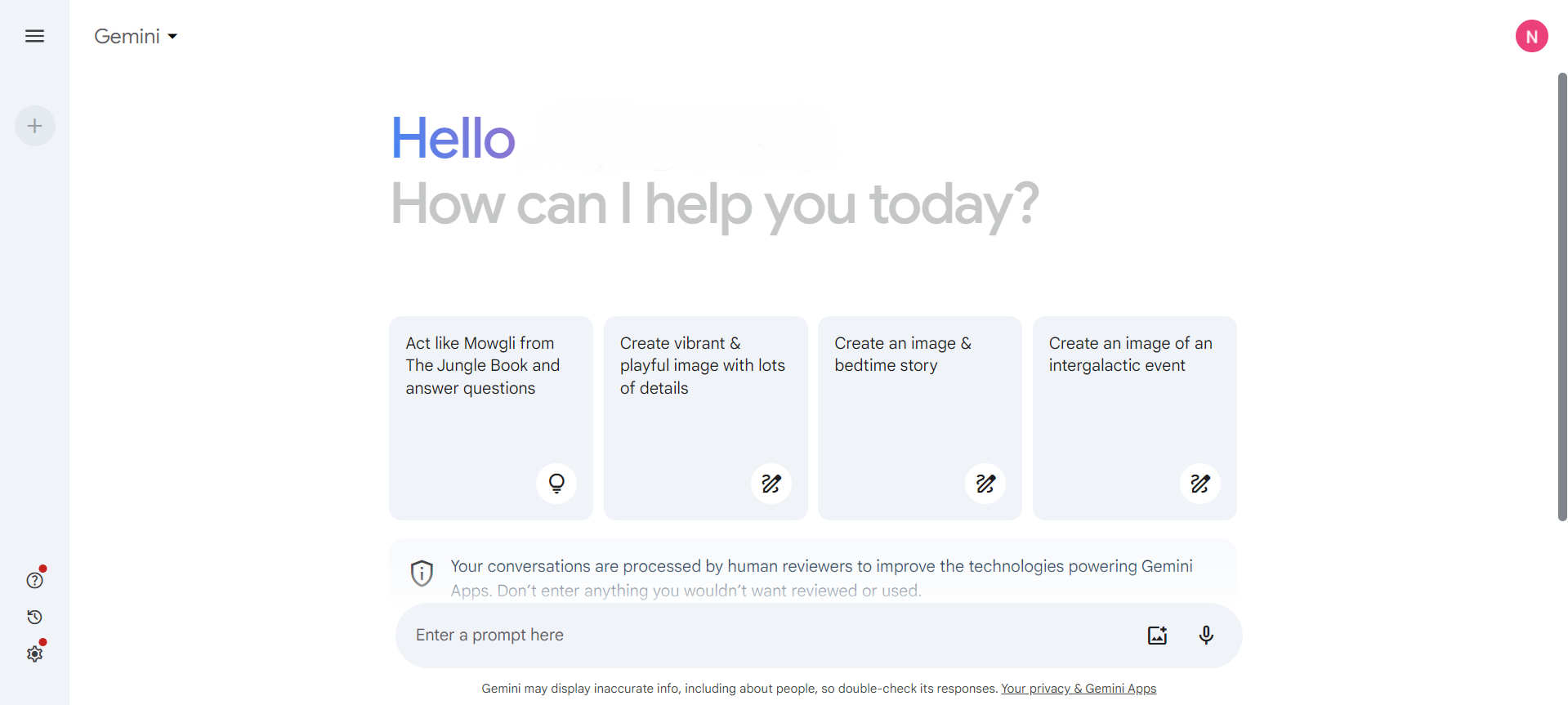 Công cụ AI Chatbot Google Gemini