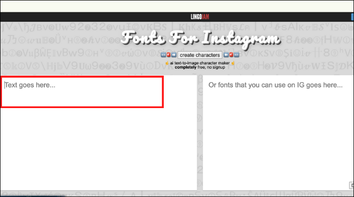 Cách đổi kiểu chữ đẹp trên Instagram Fonts for Instagram 
