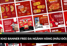 Free template banner màu đỏ