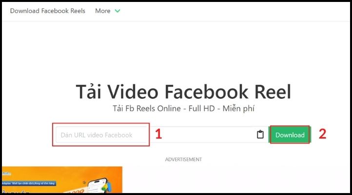 Trình duyệt Snapsave để tải Reels Facebook