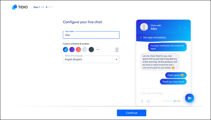 AI Chatbot Tidio