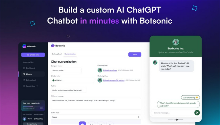 AI Chatbot Botsonic