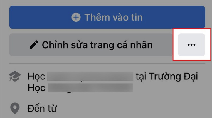 Chọn nút 3 chấm để xóa video đã xem trên Facebook Watch