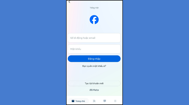 Đăng nhập tài khoản Facebook trên MonokaiToolkit