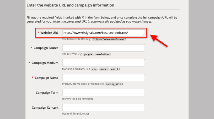 Thực hiện sao chép URL và dán vào hộp URL của trang web.