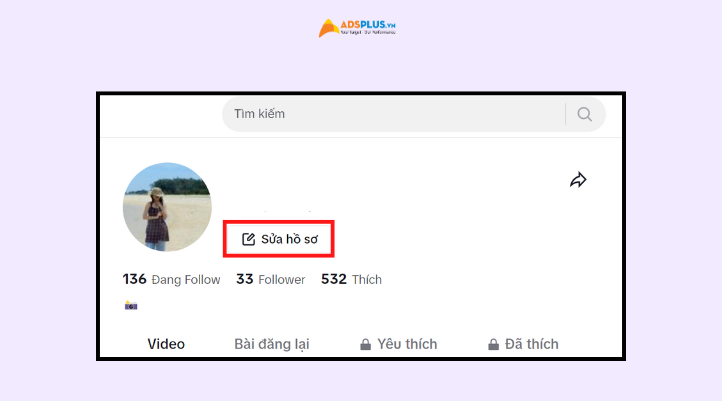 Bước kế tiệp chọn và Sửa hồ sơ để tiếp tục thao tác