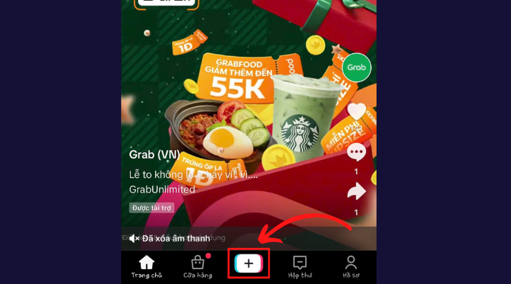 Mở ứng dụng TikTok trên điện thoại để edit video TikTok