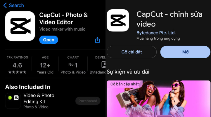 Tải Capcut về điện thoại