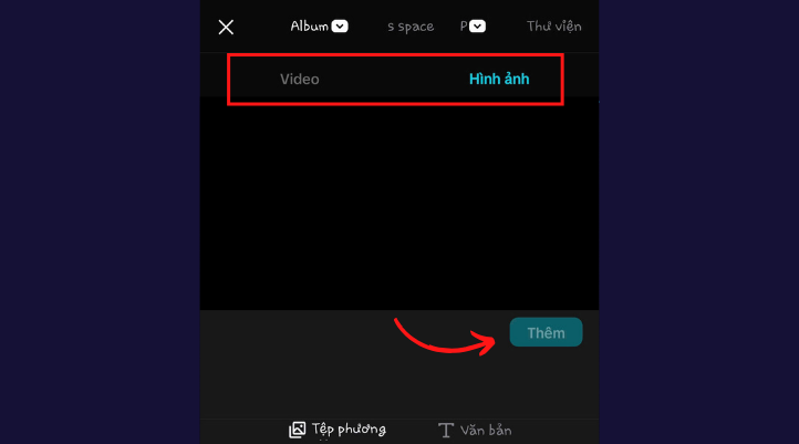 Chọn video cần edit