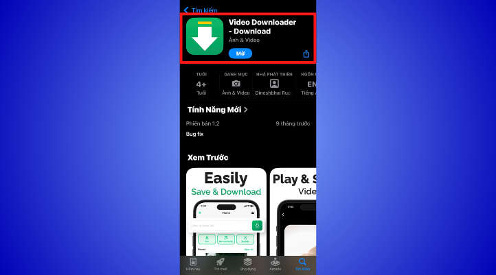 Cách tải video từ Facebook về điện thoại, bước đầu tiên là tải ứng dụng Video Downloader về máy