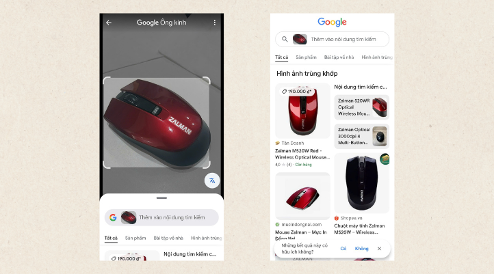 Bước 3: Google sẽ tìm kiếm và gợi ý hình ảnh liên quan đến ảnh bạn cung cấp