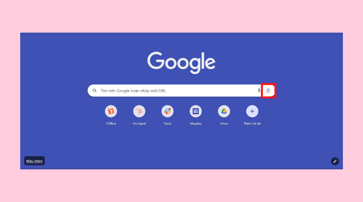 Để quét mã QR trên Google trên máy tính, bạn cũng chọn biểu tượng Lens ở thanh tìm kiếm