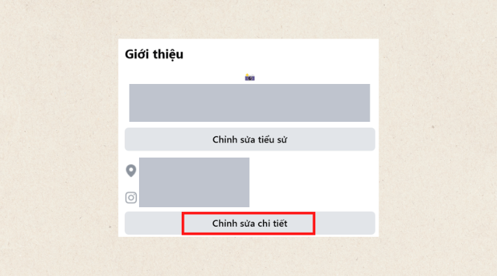 Để hiển thị người theo dõi trên Facebook ở thiết bị máy tính bạn cầnq uay lại trang cá nhân, sau đó chọn vào Chỉnh sửa chi tiết