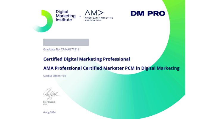 Chứng chỉ quốc tế CDMP bao gồm các nội dung cốt lõi về SEO, SEM, Social, Email, Content, Analytics.