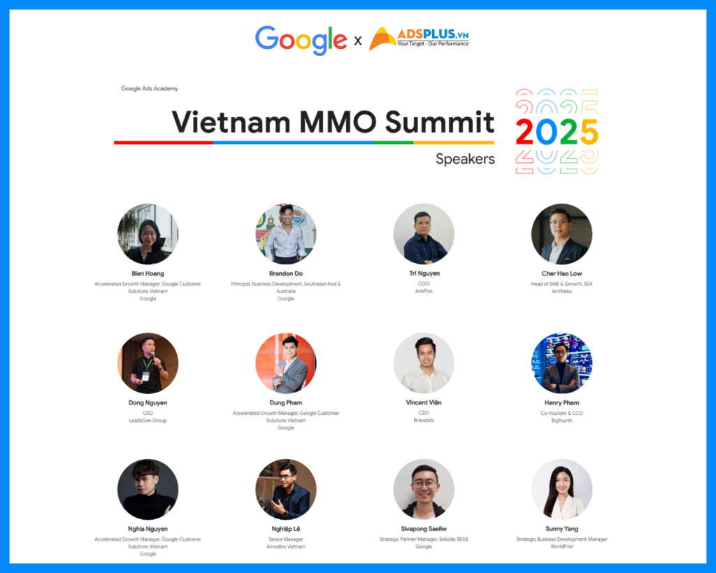 Adsplus có mặt tại Google Vietnam MMO Summit 2025 - Sự kiện MMO đầu tiên tại Việt Nam
