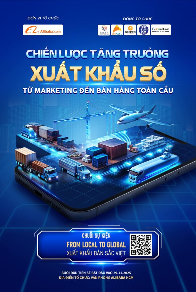 Diễn giả AdsPlus chia sẻ chiến lược tăng trưởng xuất khẩu số cùng Alibaba