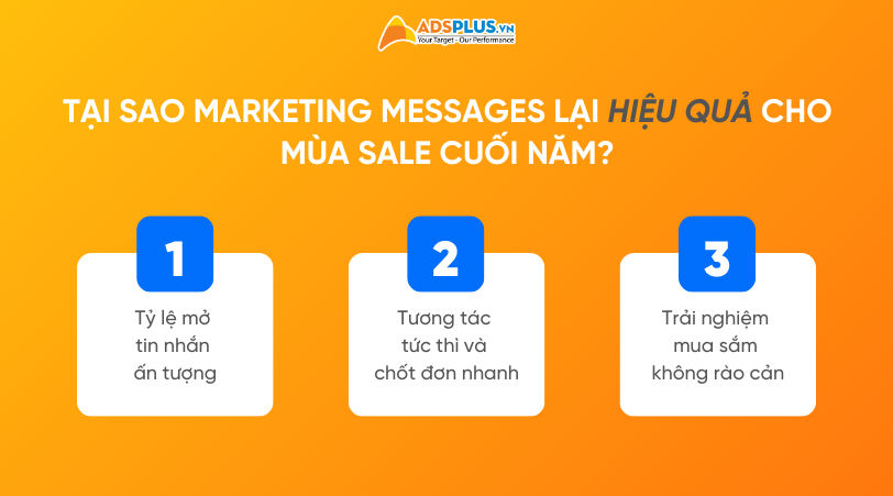 Lý do Marketing Messenger hiệu quả cho mùa sale cuối năm