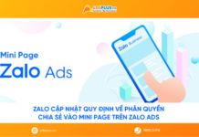 Zalo cập nhật quy định về phân quyền chia sẻ vào Mini Page trên Zalo Ads