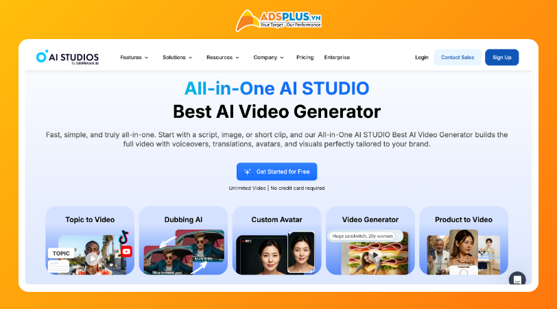 DeepBrain: Giải pháp avatar AI chuyên nghiệp