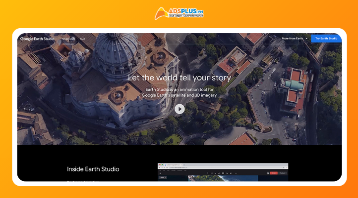 Các kịch bản ứng dụng Google Earth Studio trong video giới thiệu, chiến dịch và báo cáo doanh nghiệp