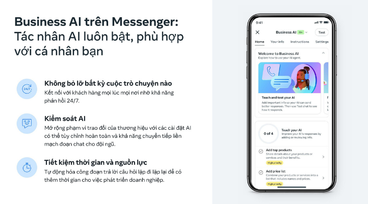 Business AI trên Messenger có gì nổi bật?