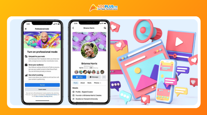 Lợi ích khi áp dụng cách bật chế độ chuyên nghiệp trên Facebook