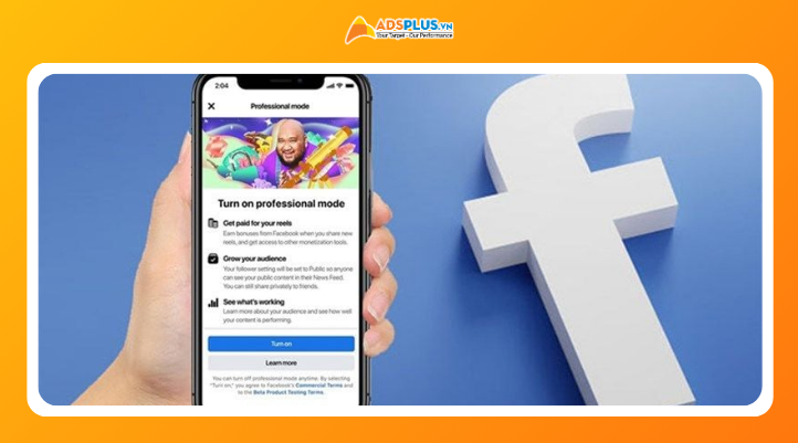 Lỗi bật chế độ chuyên nghiệp Facebook