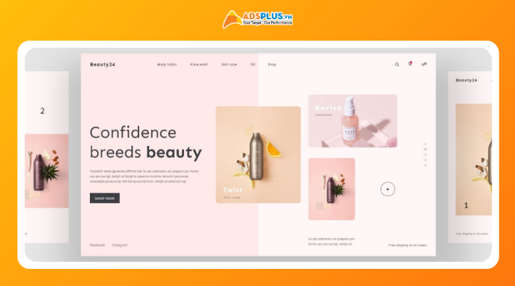 Các yếu tố quan trọng trong thiết kế website mỹ phẩm