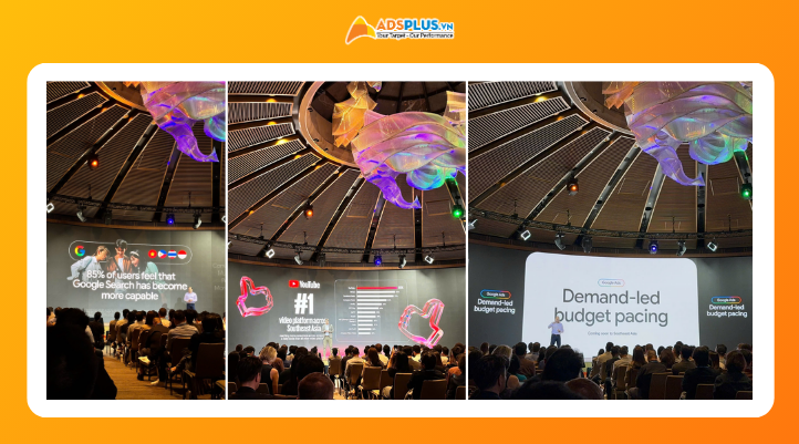 Các chủ đề nổi bật tại Google Marketing Live Southeast Asia 2026 gồm AI, Search, YouTube và Measurement