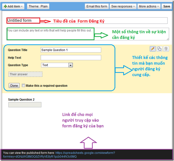 hướng dẫn sử dụng Google Form ảnh 4