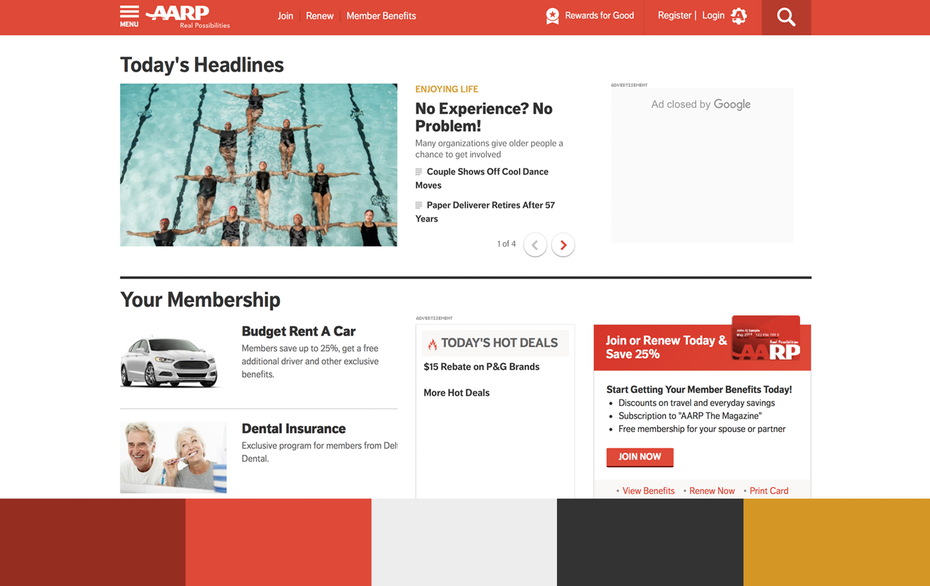 phối màu website