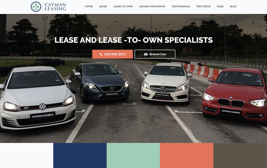 phối màu website