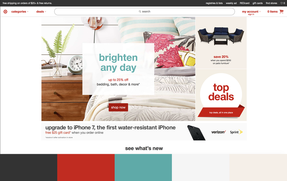 phối màu website