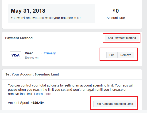 thiết lập tài khoản quảng cáo facebook