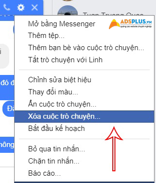 cách xóa tin nhắn trên facebook 03
