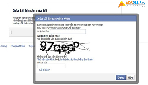 xóa tài khoản facebook vĩnh viễn 03