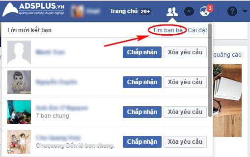 tìm facebook qua số điện thoại 02
