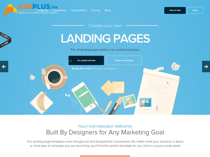 landing page là gì