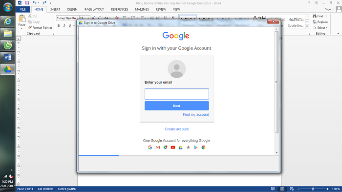 đồng bộ google drive với pc